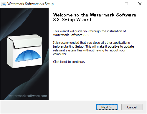 Welcome to the Watermark Software 8.3 Setup Wizard