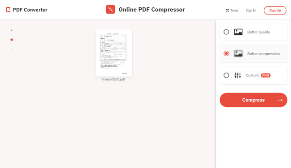 PDF 内の画像ファイルを圧縮してファイルサイズを小さくする