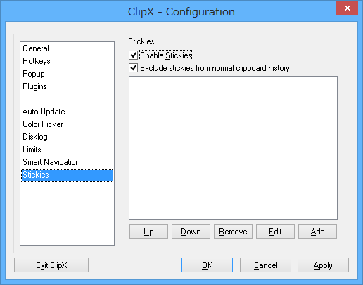 設定 - Stickies