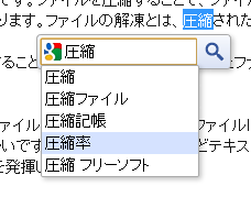 Highlight to Search のスクリーンショット