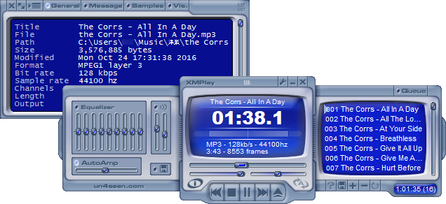 Xmplayのスクリーンショット フリーソフト100