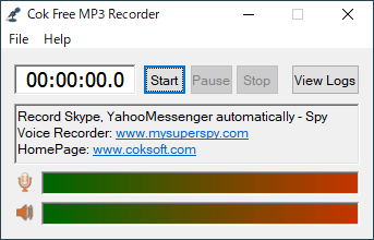 Cok Free Mp3 Recorderの評価 使い方 フリーソフト100