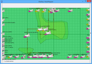 Ekahau HeatMapper のスクリーンショット