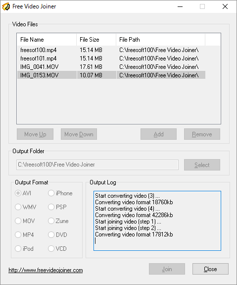 Free Video Joinerの評価 使い方 フリーソフト100