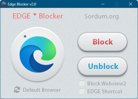 Edge Blocker - メイン画面