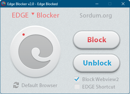 Edge ブロック時