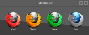 Firefox Hybrid のスクリーンショット