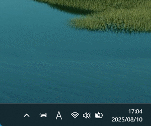 Windows モードを「ダーク」にした表示