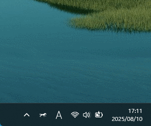 Windows モードを「ダーク」にした馬