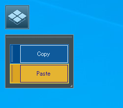 初回起動時に表示されるコントロールアイコンとボタン