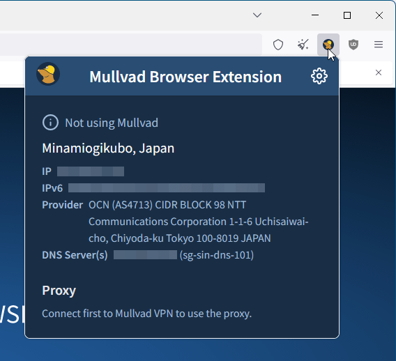 Mullvad Browser Extension