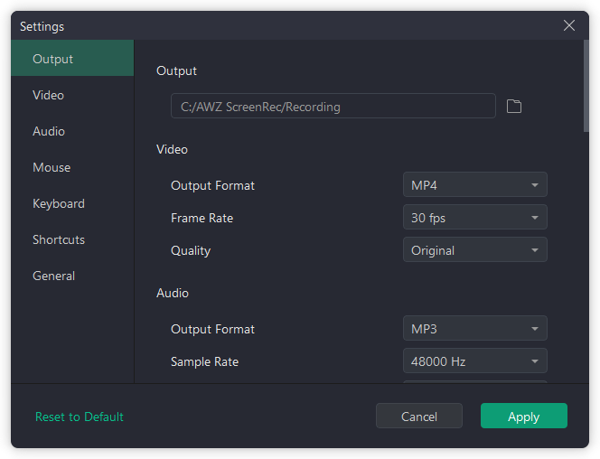 AWZ Screen Recorder のダウンロード・使い方 - フリーソフト100