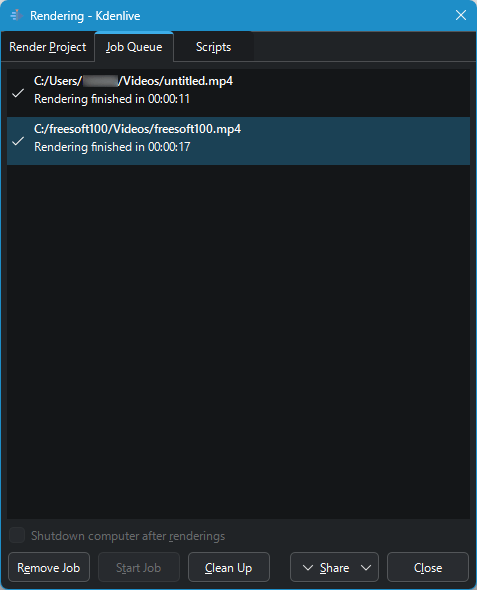 エクスポート完了