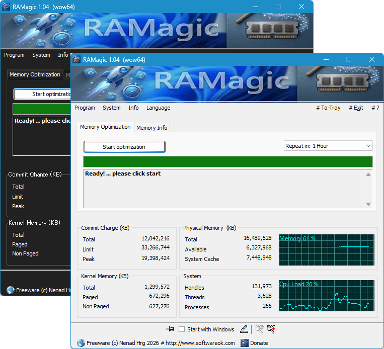 RAMagic のスクリーンショット